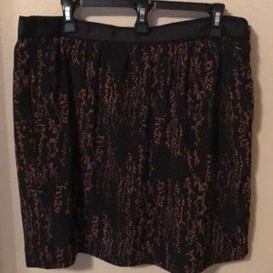 GAP black and brown skirt